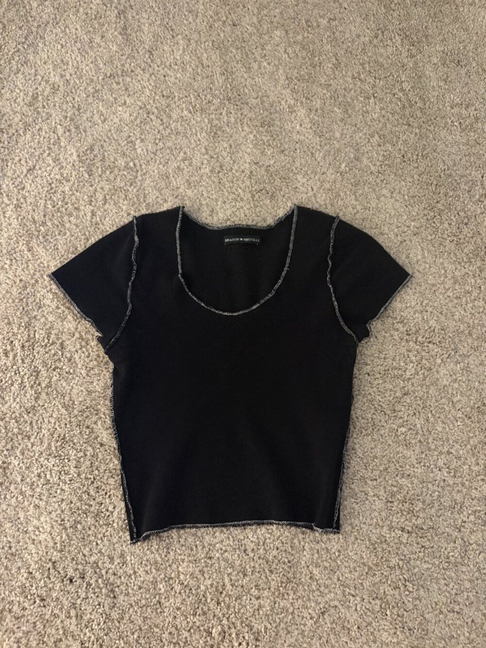 Cropped Brandy Melville Black Top